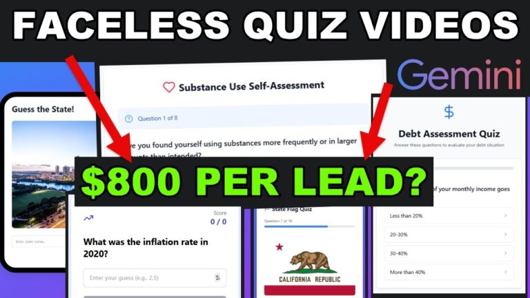 🚀 $800 Per Lead – AI Quiz Niche Videos That Actually Make Money