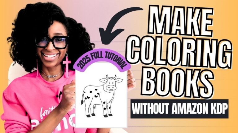 🎨 HOW TO CREATE AND PUBLISH A COLORING BOOK TO SELL WITHOUT USING AMAZON KDP