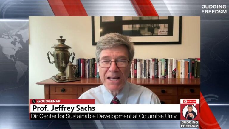 Prof. Jeffrey Sachs: How Israeli Extremism Undermines US Democracy and Constitutional Rights
